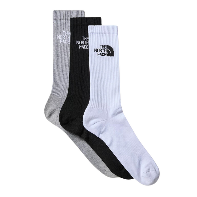 Multi Sport Cush Crew Socke 3P Schwarz Assorted