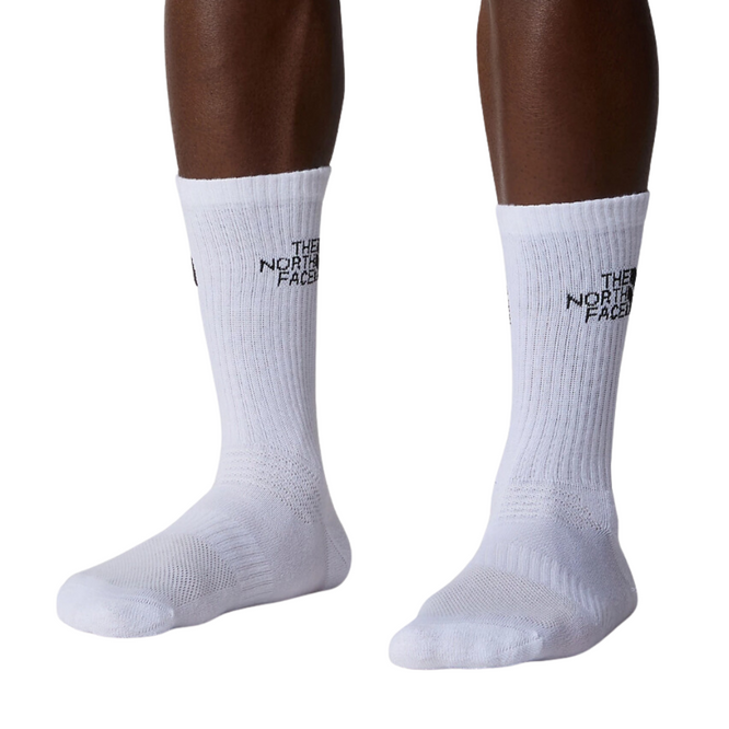 Multi Sport Cush Crew Sock 3P TNF White