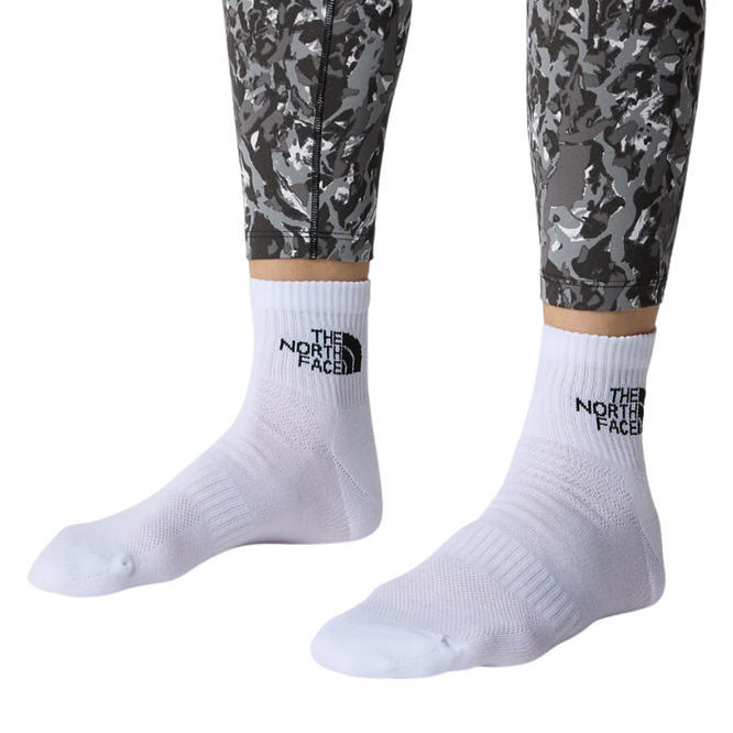 Multi Sport Cush Quarter Sock 3P TNF White