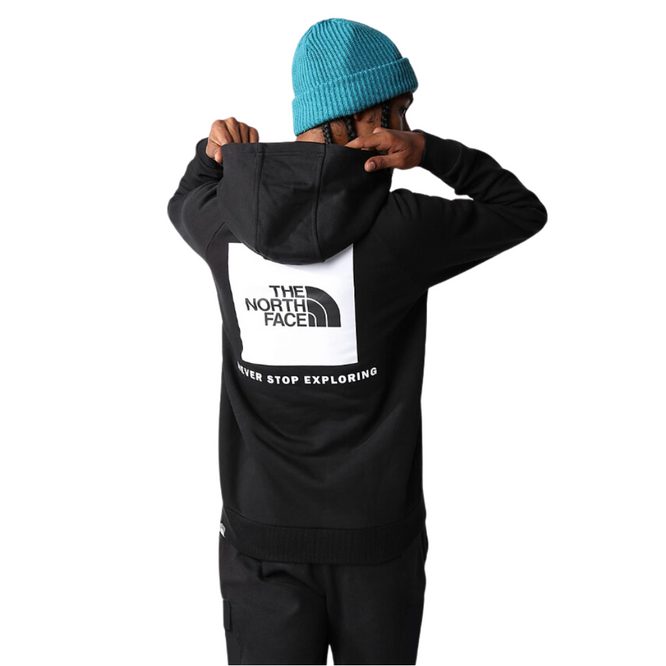 Raglan Redbox Hoodie TNF Schwarz/TNF Weiß