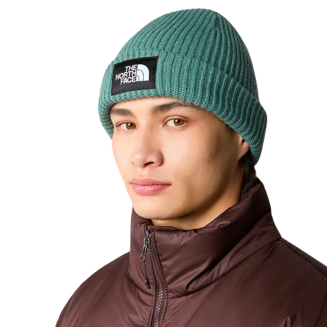 Salty Lined Regular Beanie Dark Sage