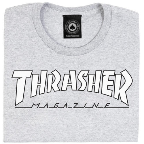Outlined T-shirt White/Grey