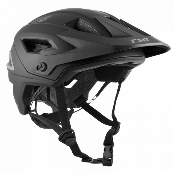 Chatter Solid Color Satin Black MTB Helmet