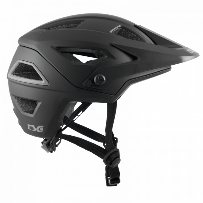 Chatter Solid Color Satin Black MTB Helm