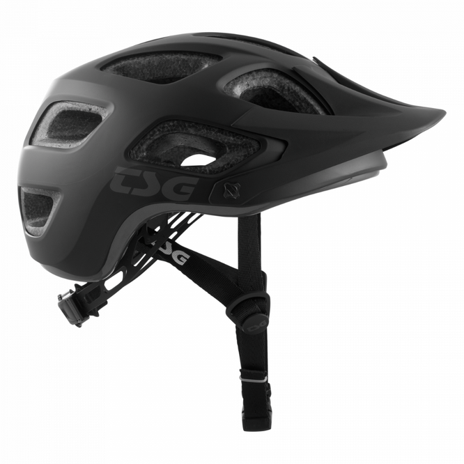 Seek Solid Colour Satin Black MTB Helmet