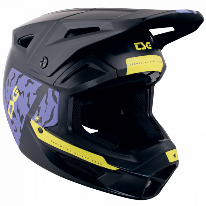 Sentinel Graphic Design Violet Yellow Flakes MTB Helmet