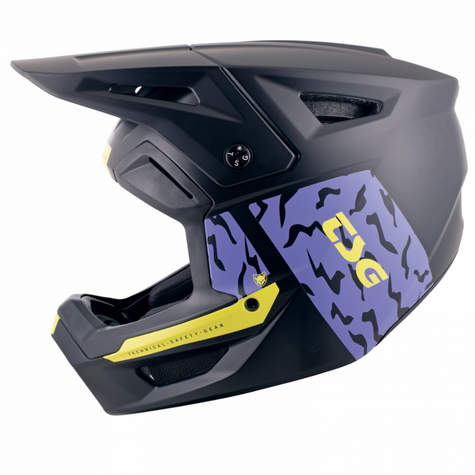Sentinel Graphic Design Violet Yellow Flakes MTB Helmet