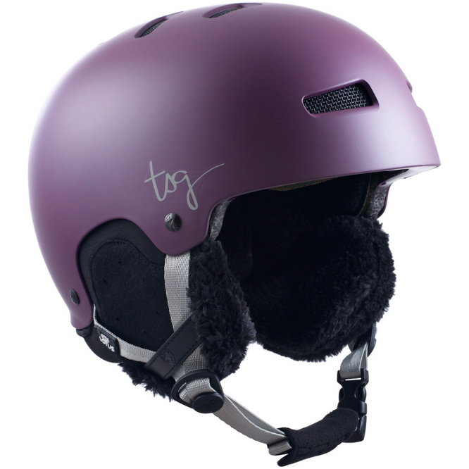 Casque Womens Lotus Solid Colour Satin Eggplant