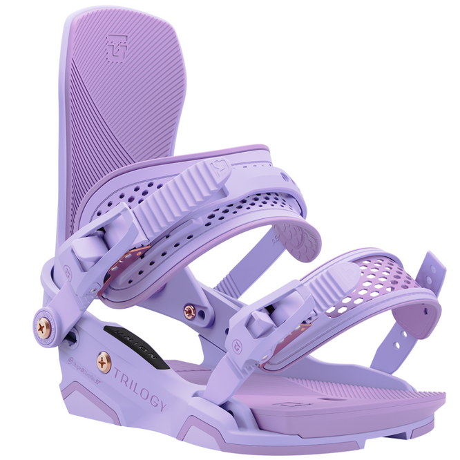 Fixations de snowboard Team Trilogy Lavender 2025 pour femmes