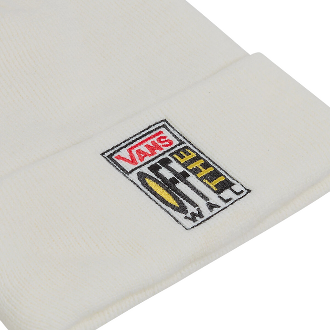 Ave Tall Cuff Beanie White