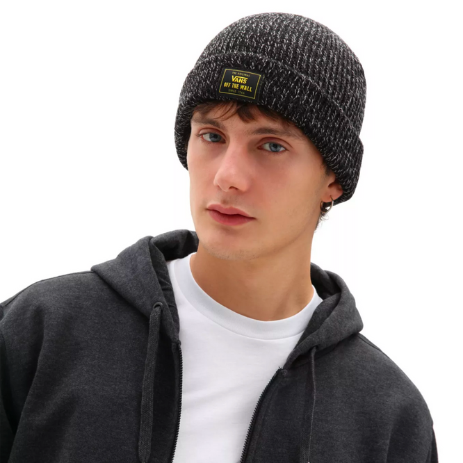 Bruckner Cuff Beanie Heather Black