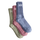 Classic Crew Socks 3-Pack Pink Dawn