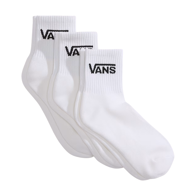 Classic Half Crew 3Pack Socks White