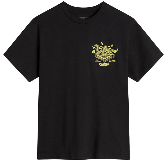 Scratched Records T-Shirt Black