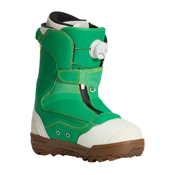 The Progress Green/ Yellow 2027 Snowboard Boots