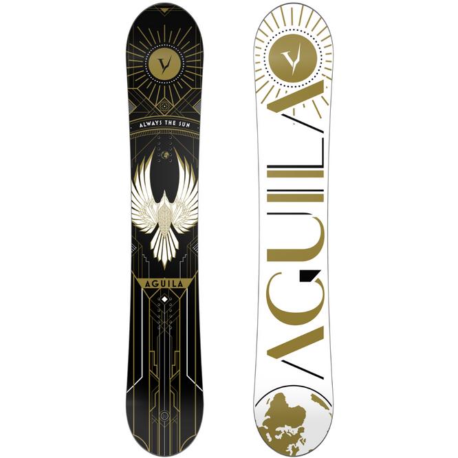 DJ Aguila Schwarz Art Deco 2024 Snowboard