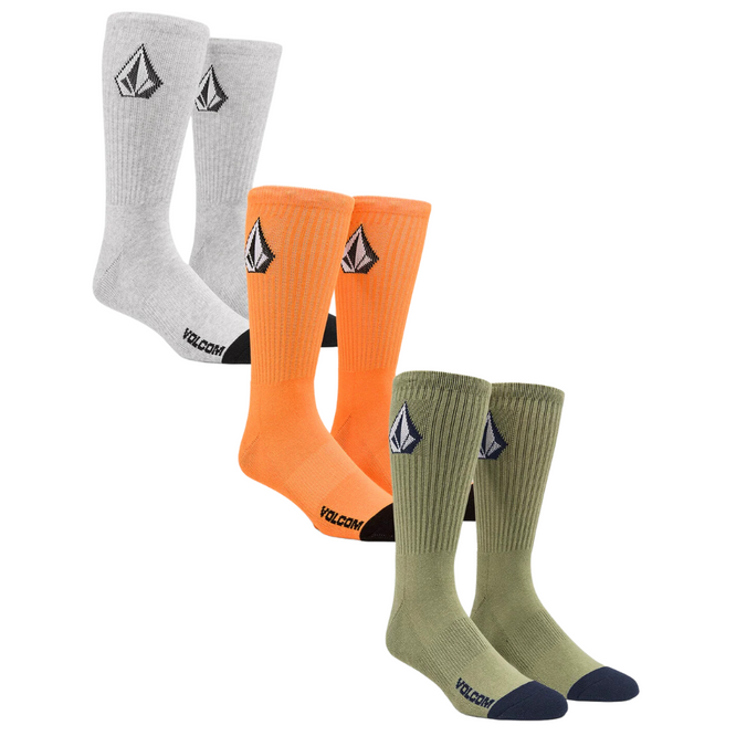 Full Stone Socks 3 Pack Turbo Orange