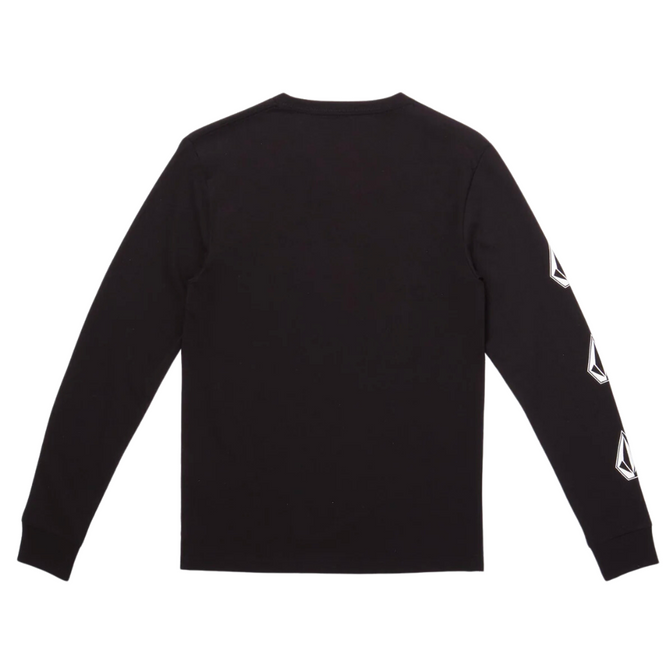 Kids Iconic Stone Longsleeve T-shirt Black