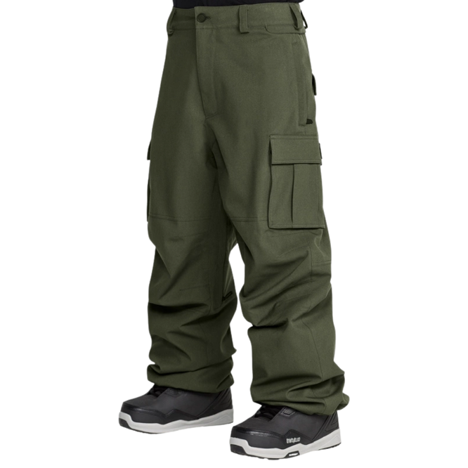 NWRK 20K Baggy Snowboard Pants Dark Green