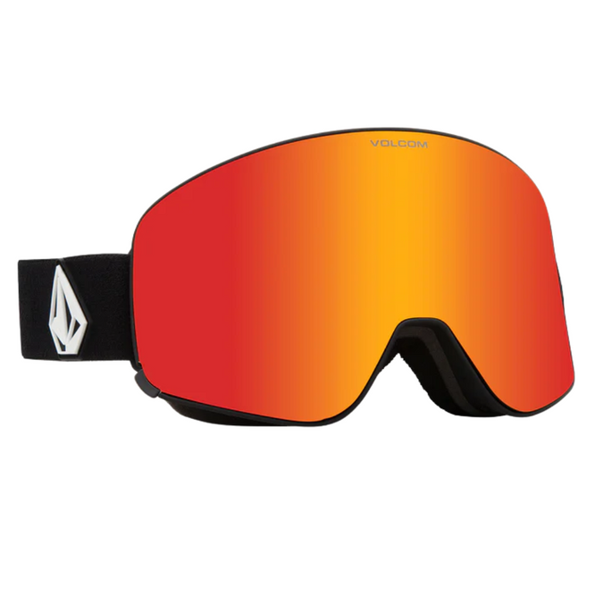 Odyssey Matte Black + Red Chrome Lens Snowboard Goggle