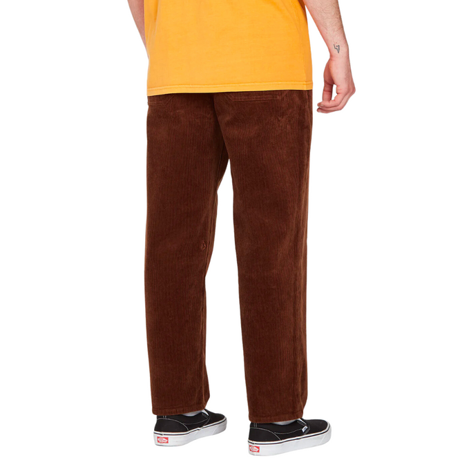 Pantalon extérieur en velours côtelé espacé Burro Brown