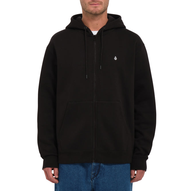 Single Stone Zip Hoodie Black