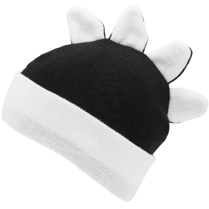 Kids Snow Creature Beanie Black