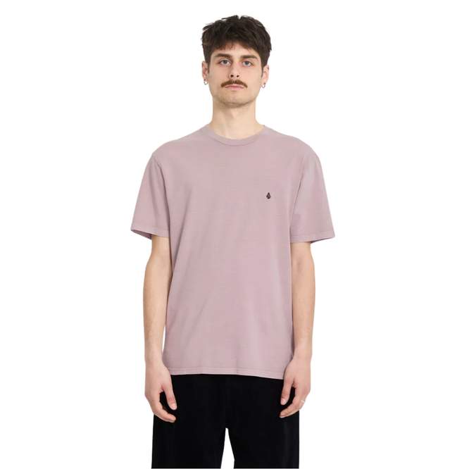 Solid Stone Emb T-Shirt Bark Brown