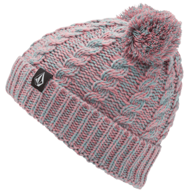 Kids Stone Pom Beanie Mesa Rose
