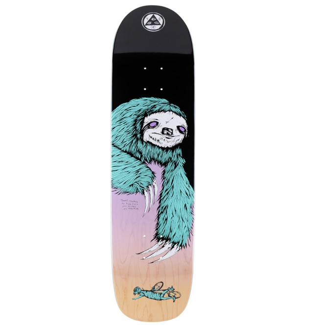 Sloth Son Of Planchette Black/Lavender 8.375" Skateboard Deck