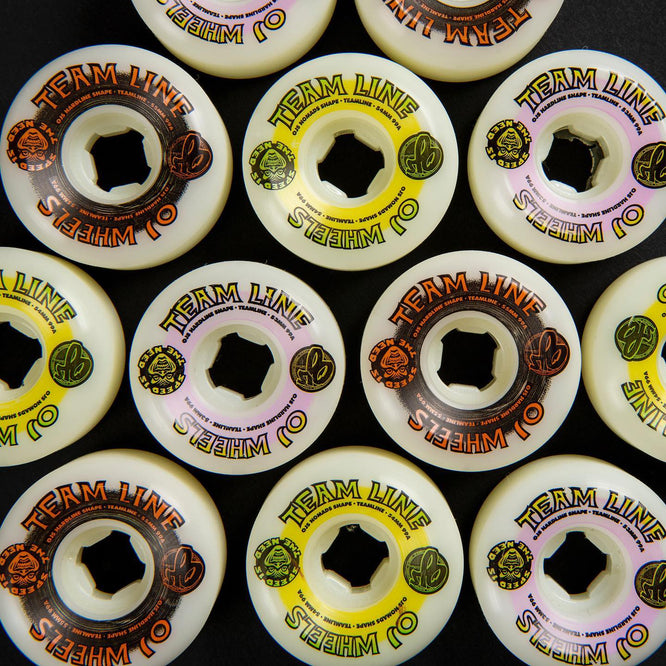 Team Line Original Hardline White/Purple 99a 53mm Skateboard Wheels