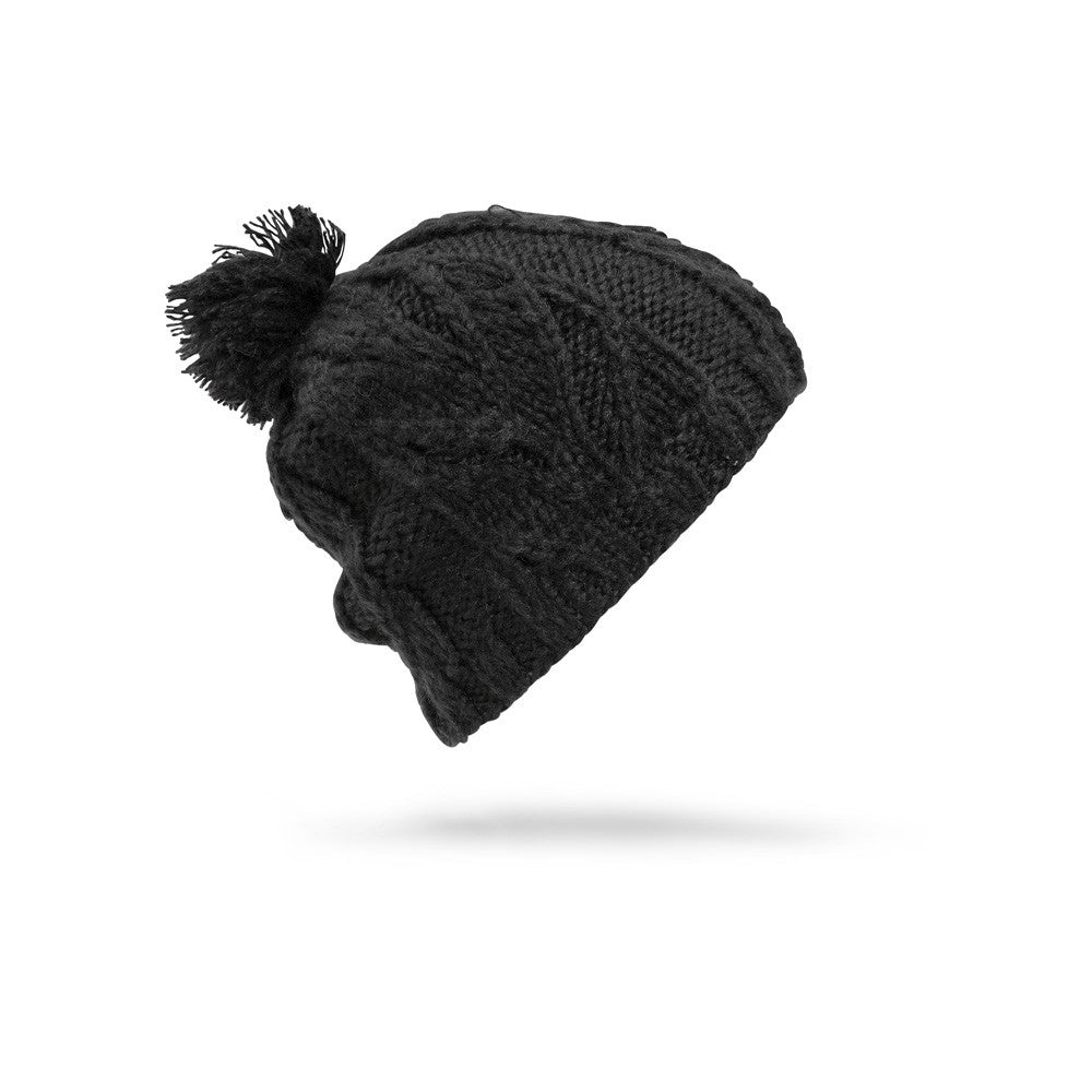 Leaf Beanie Black