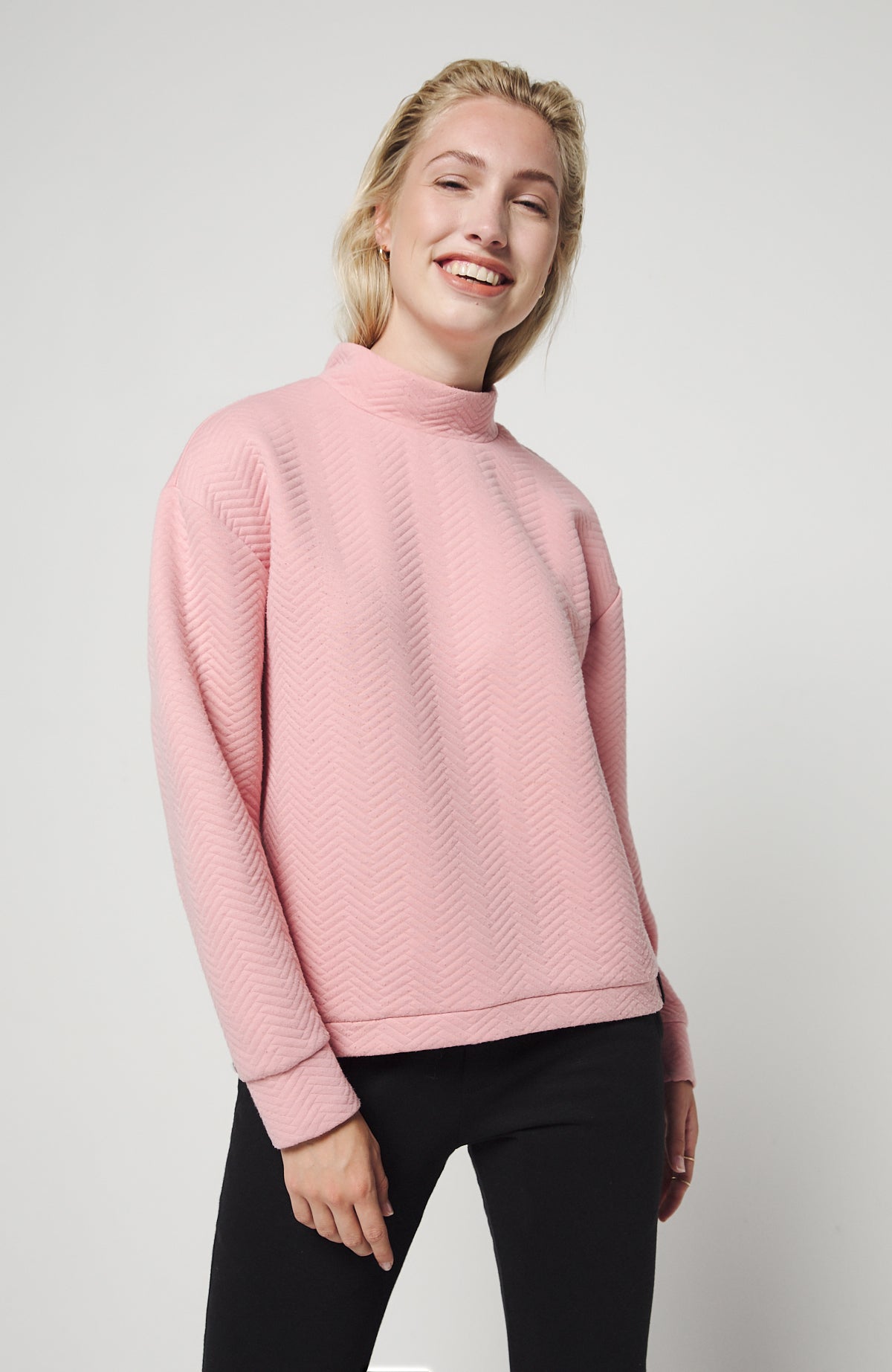 Womens Aralia Quilted Crew Winter Moss