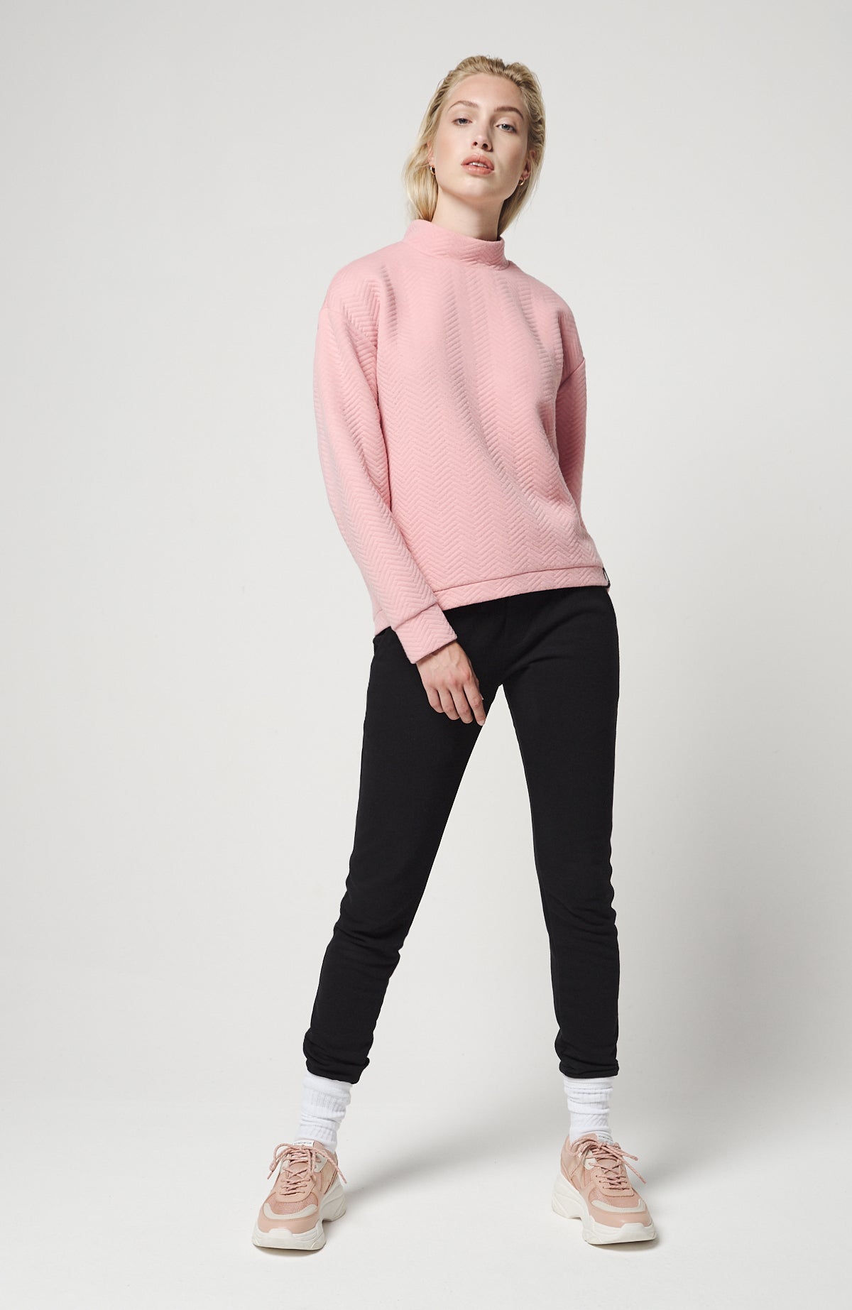 Womens Aralia Quilted Crew Winter Moss