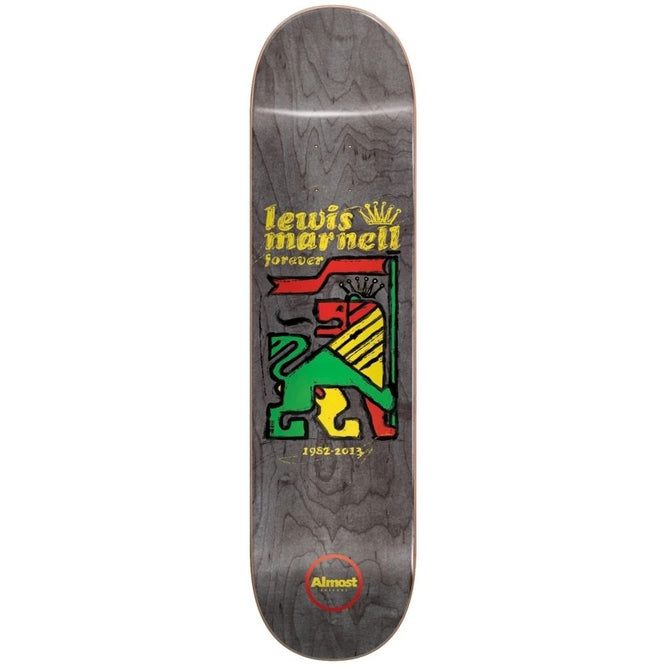 Lewis Marnell Rasta Lion R7 8.0" Skateboard Deck