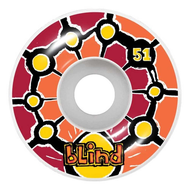 Round Space V2 99a 51mm Red/Orange Skateboard Wheels