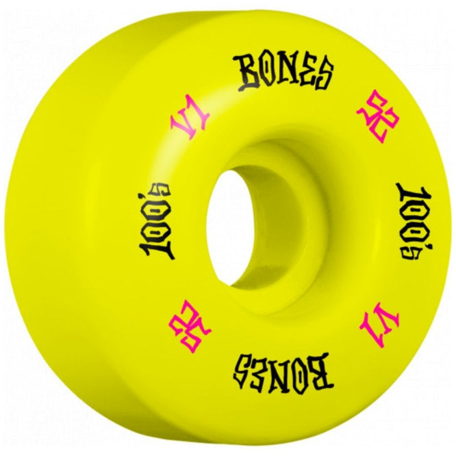 100s Jaune formule OG V1 Standard 100a 52mm Roues de Skateboard