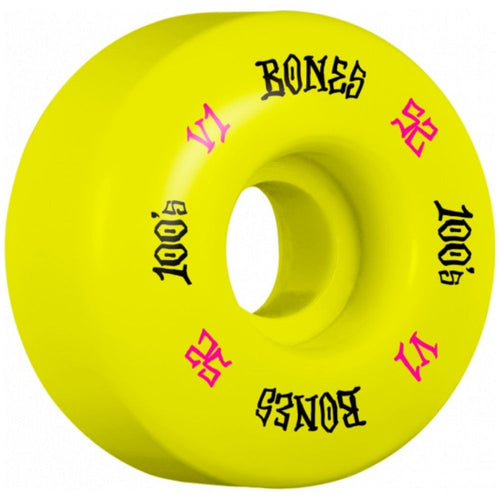 100s Yellow OG formula V1 Standard 100a 52mm Skateboard Wheels