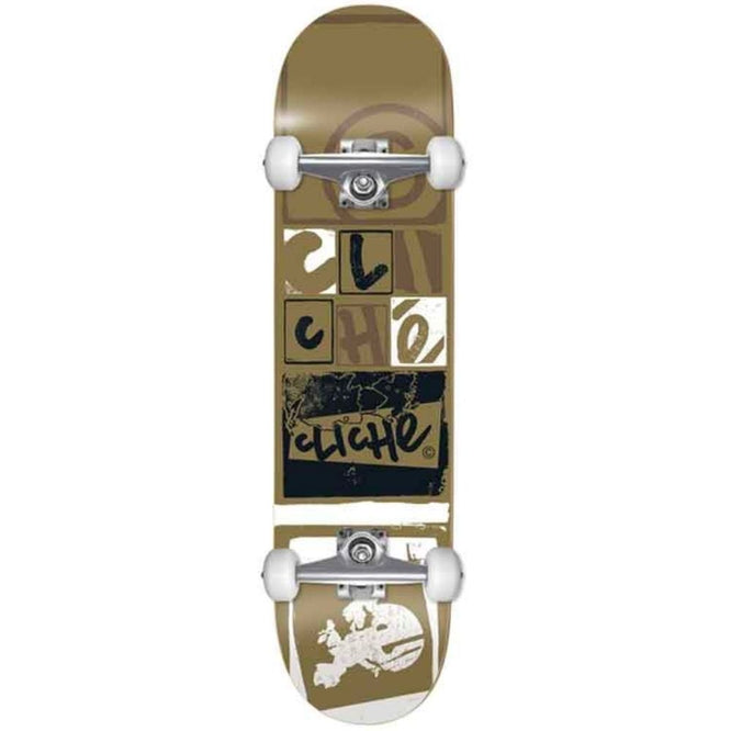 Letter Press Gold 7.75" Skateboard complet