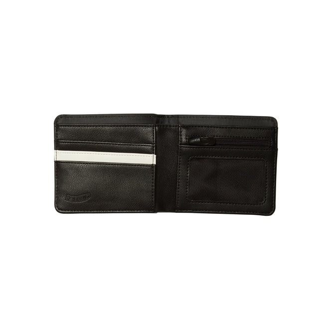 Portefeuille Slim Stone PU S Noir