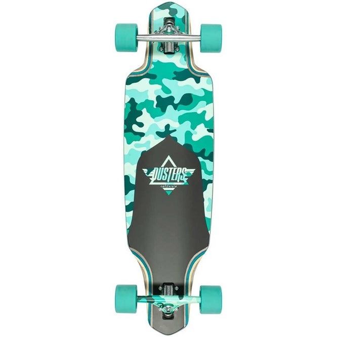 Channel Dragonfly Camo/Teal 38" Complete Longboard