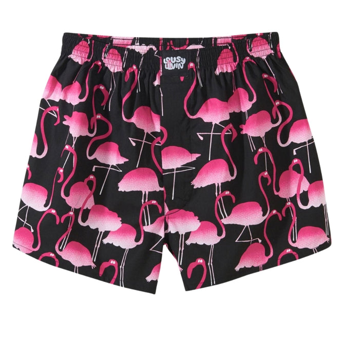 Boxer Flamingos Noir