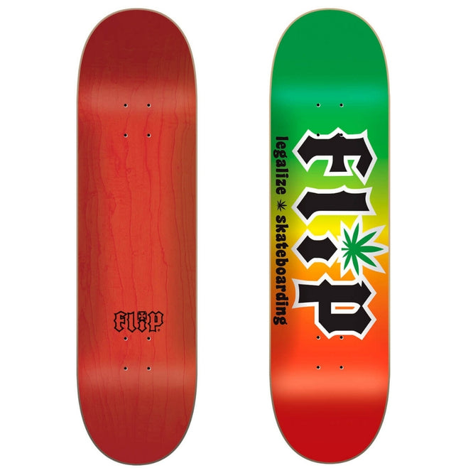 HKD Legalize Rasta 8.25" Skateboard Deck