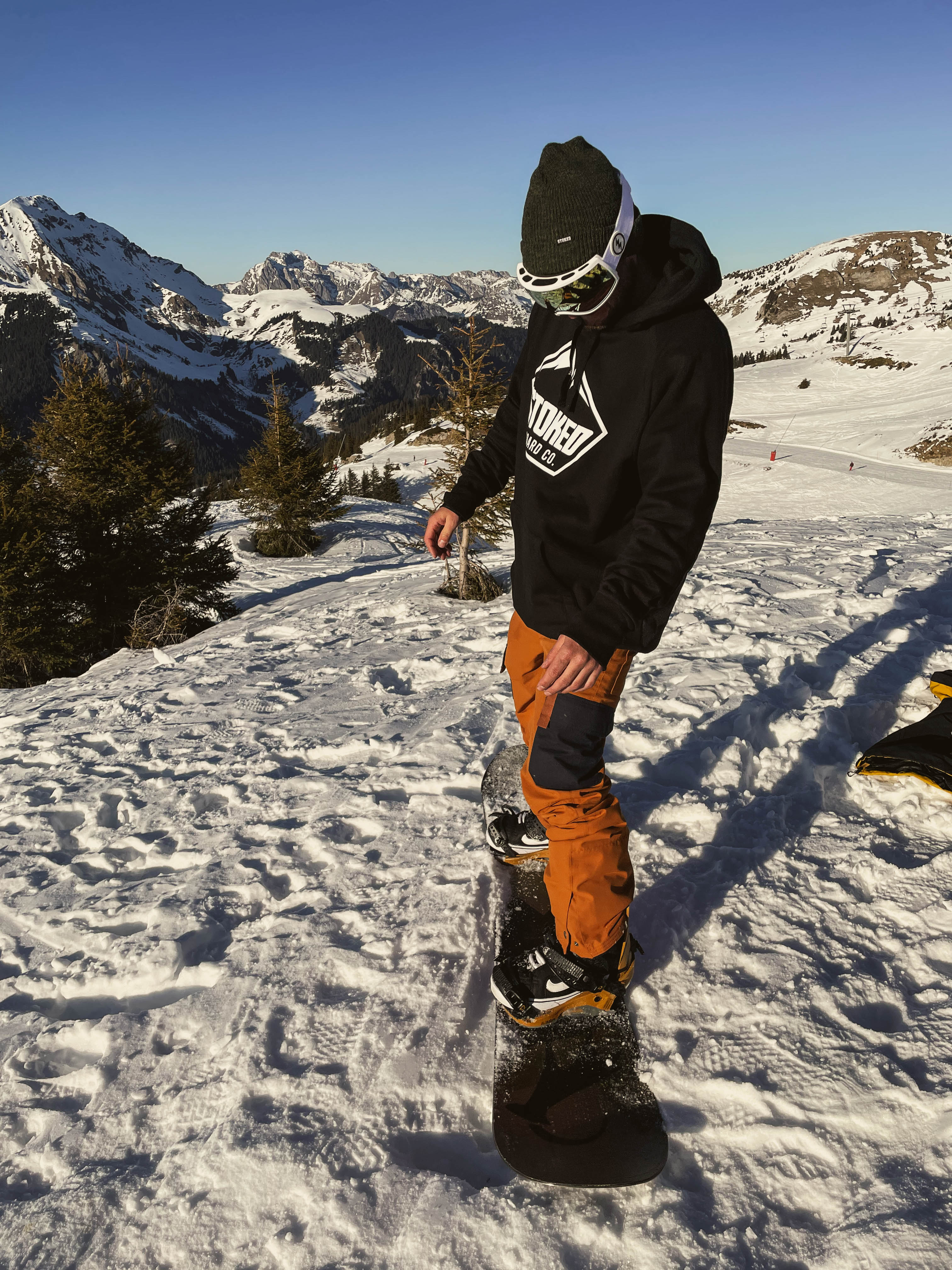Black snowboard hoodie sale