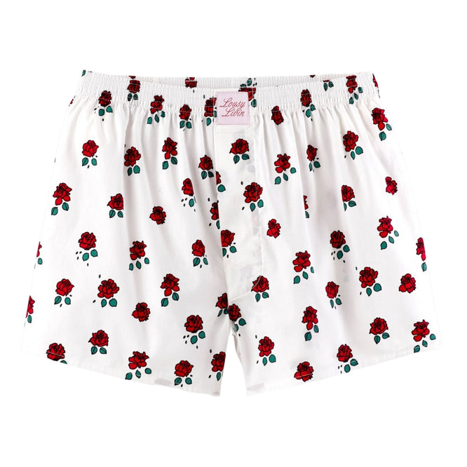 Boxer Roses Blanc