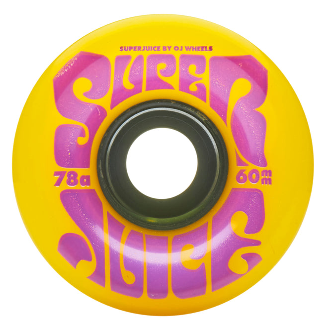 Super Juice 78a Yellow 60mm Skateboard Wheels