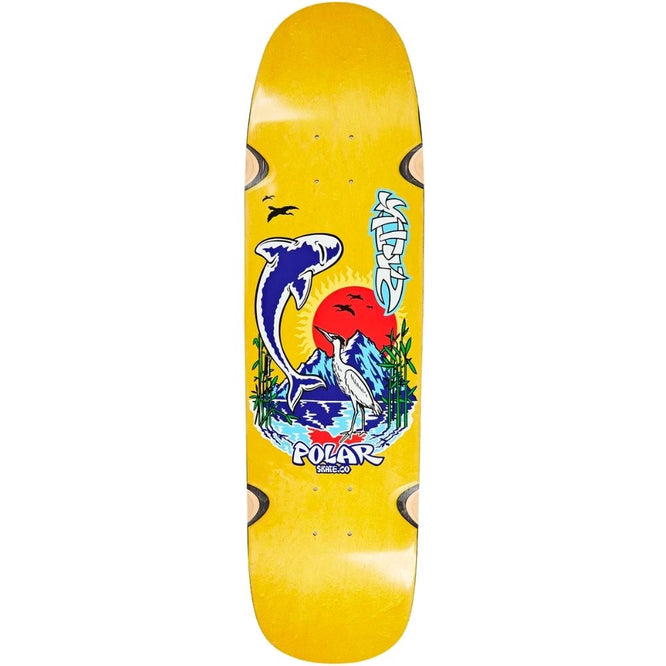 Shin Sanbongi Mt. Fuji Yellow 8.75" Skateboard Deck