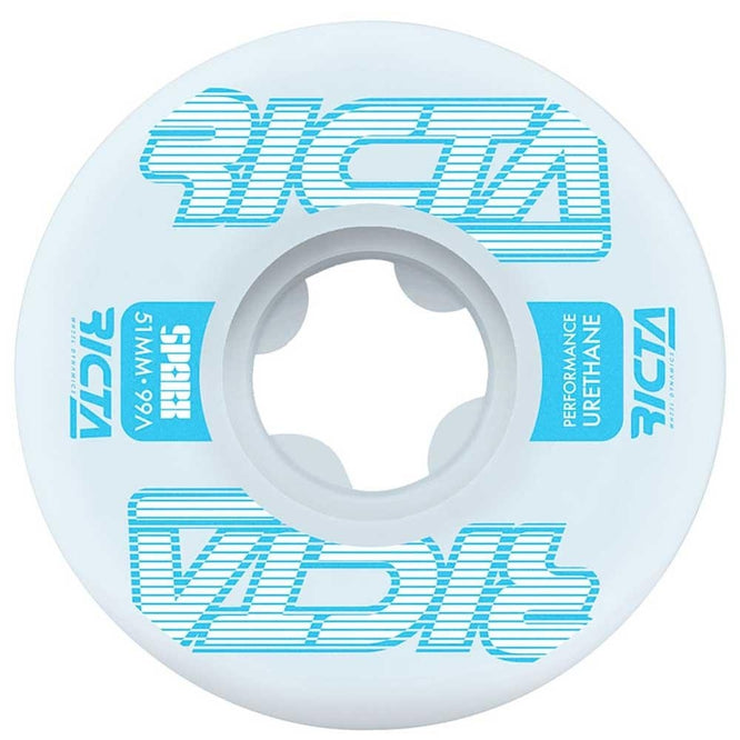 Sparx Framework 99a White/Light Blue 51mm Skateboard Wheels