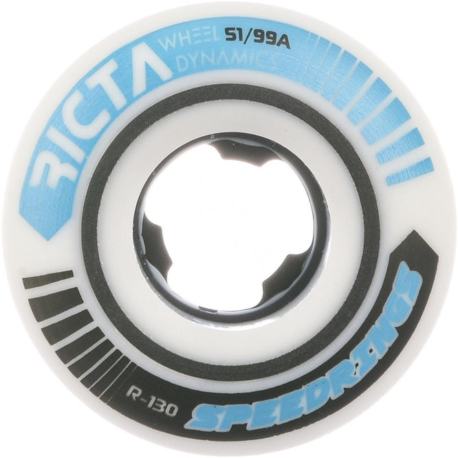 Speedrings Slim 99a 51mm Blanc/Bleu Roues de Skateboard