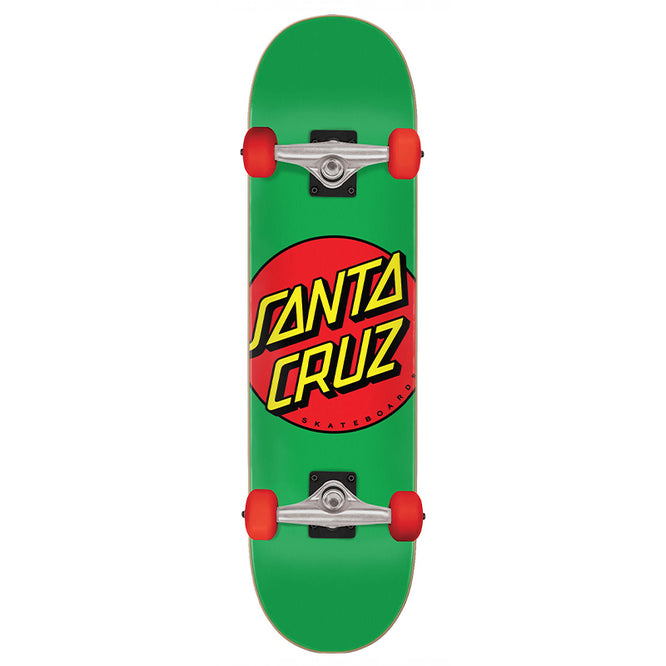 Classic Dot Mid Green 7.875" Complete Skateboard
